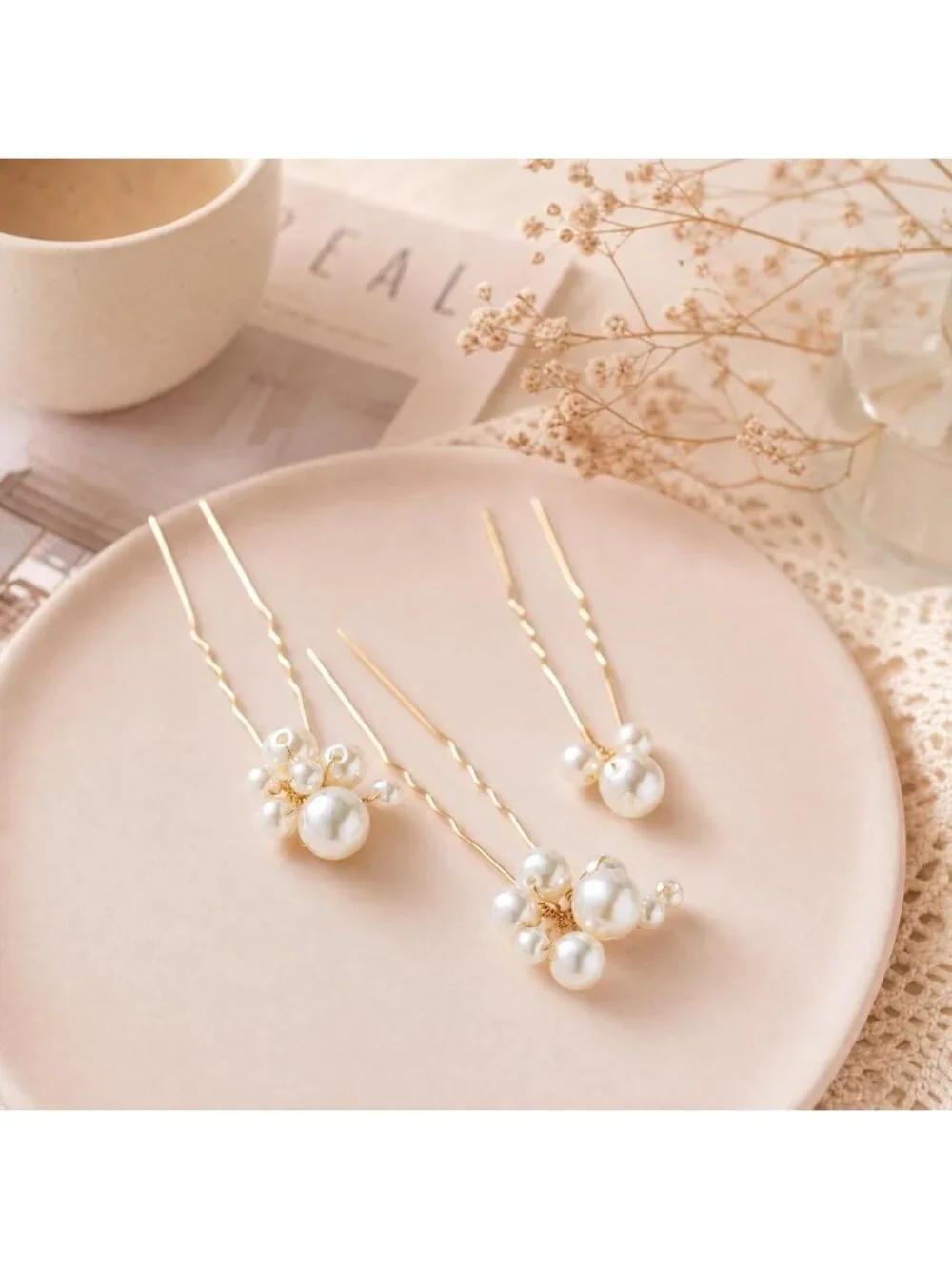Elegant Pearl Bridal Hair Pins | Wedding Hair Accessories for Brides